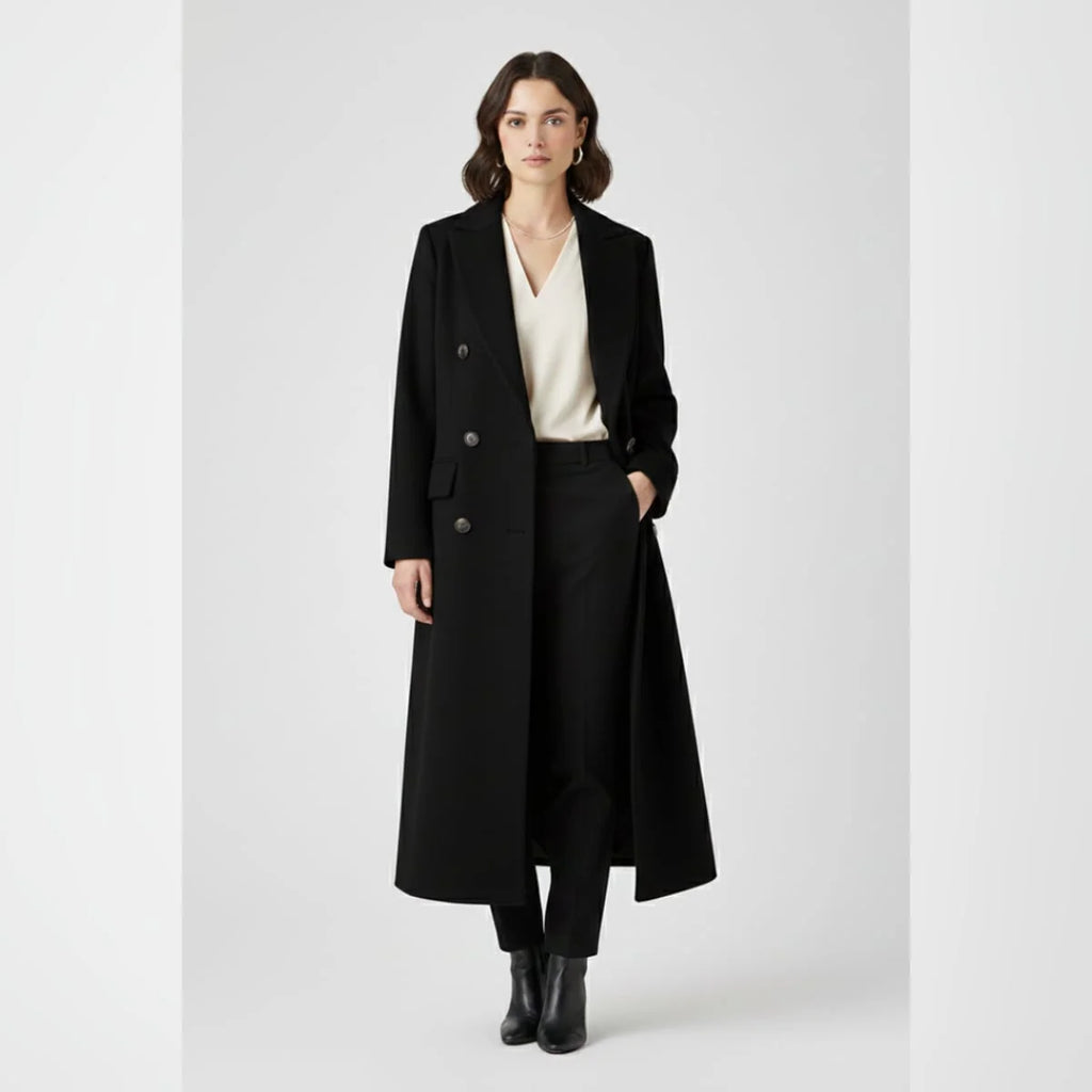 Women's Long Lapel Collar Coat