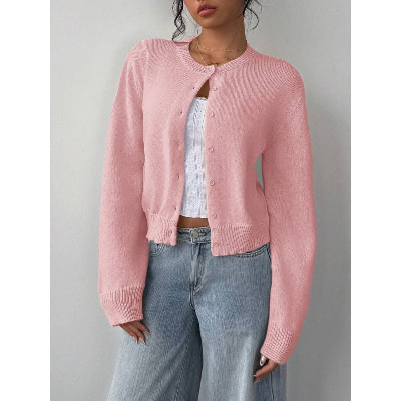 Women's Long Sleeve Knitted Cardigan Sweater