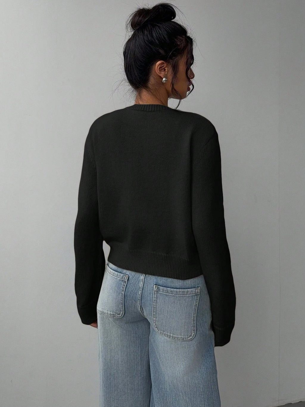 Women's Long Sleeve Knitted Cardigan Sweater