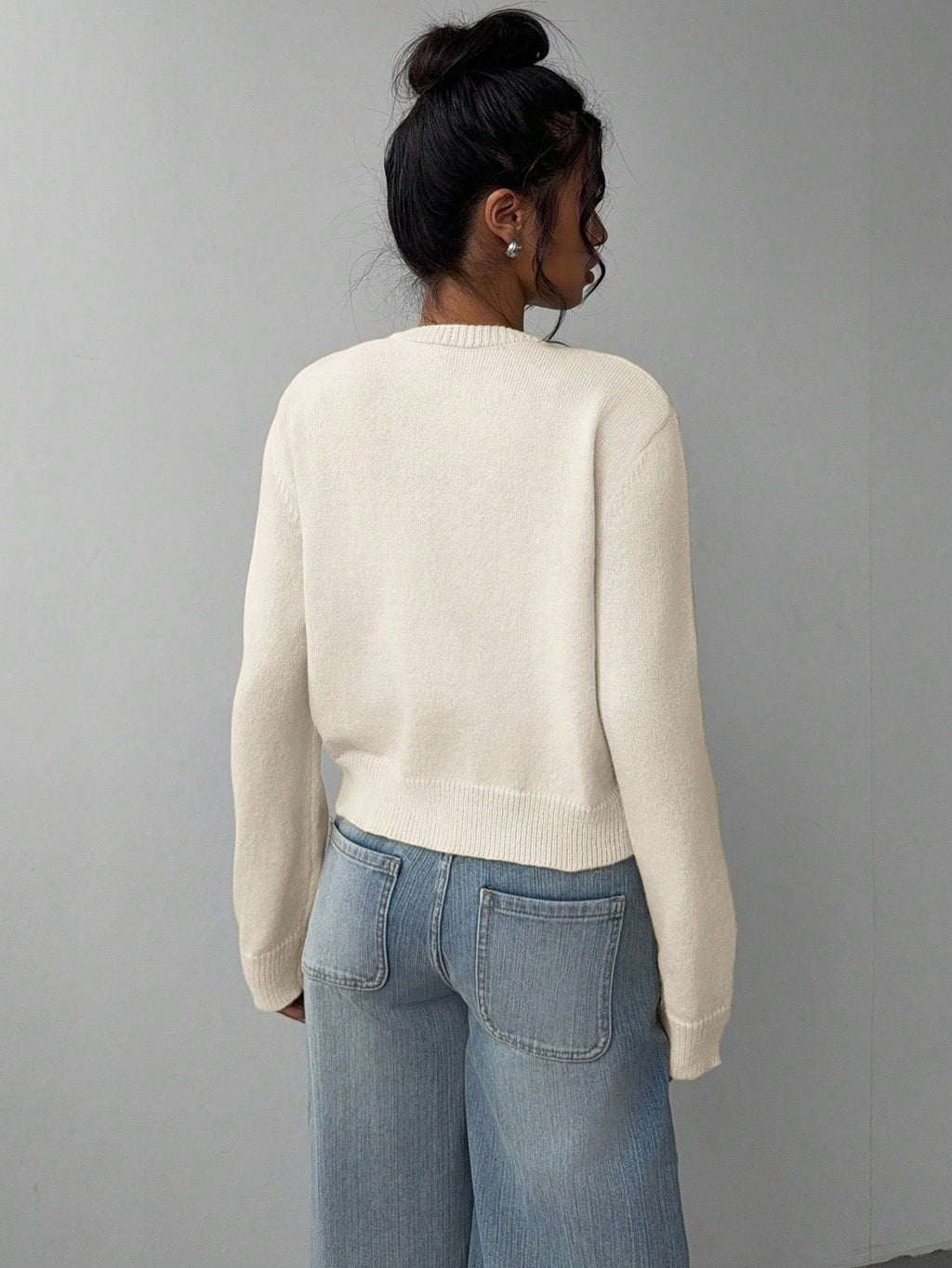 Women's Long Sleeve Knitted Cardigan Sweater