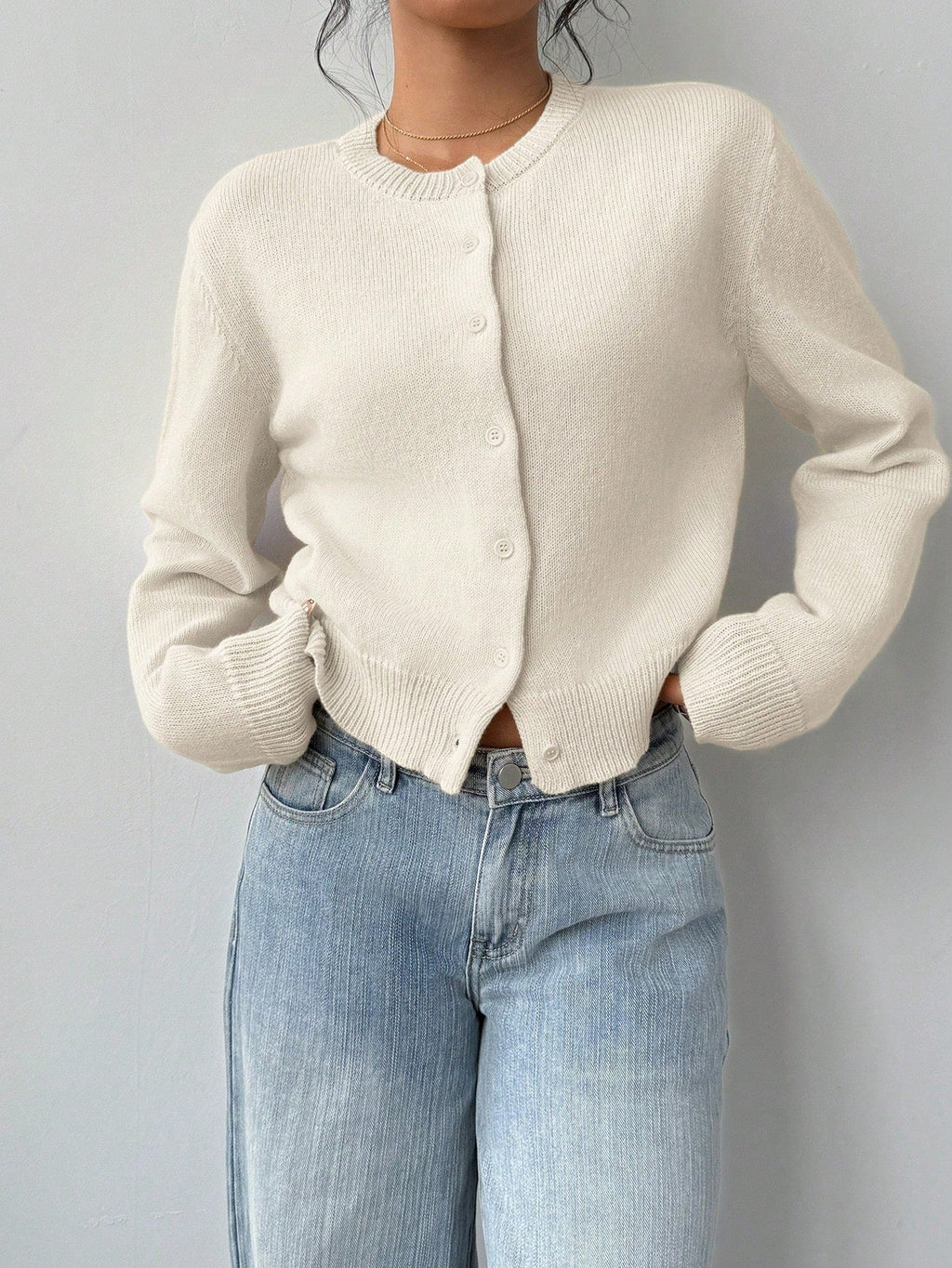 Women's Long Sleeve Knitted Cardigan Sweater