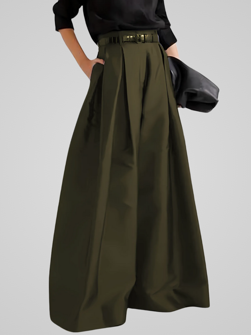 Women's Oversized Pants with High Waist A-Line Fit