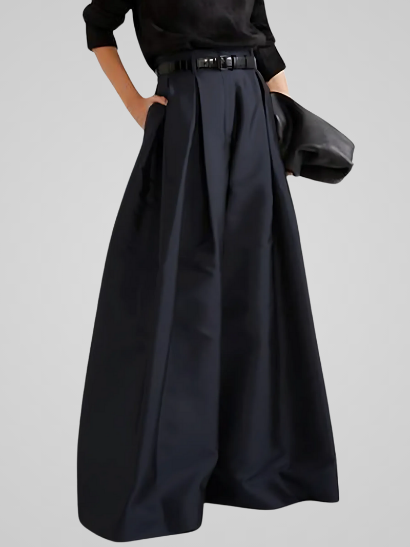 Women's Oversized Pants with High Waist A-Line Fit