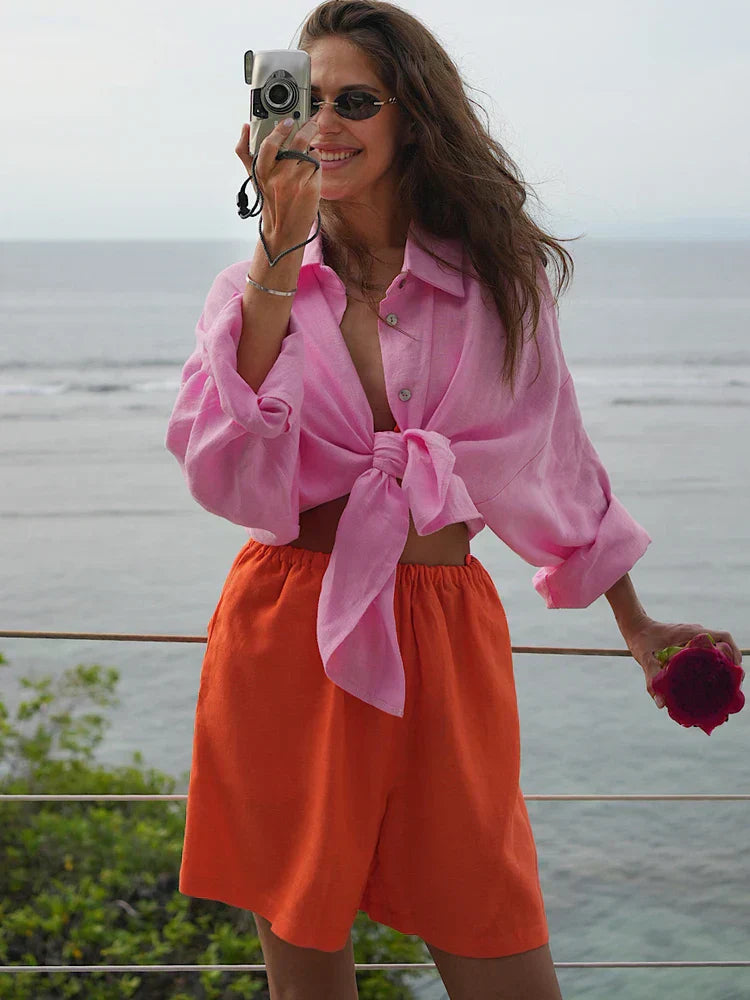 Women's Oversized Blouse - Summer Tops for Women