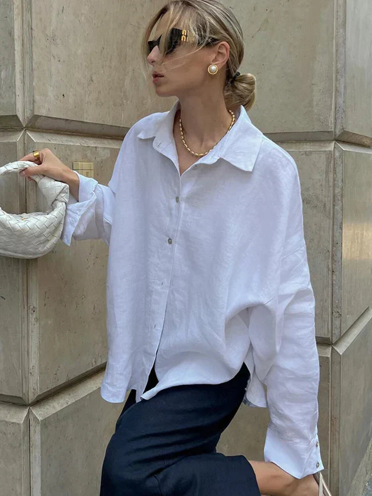 Women's Oversized Blouse - Summer Tops for Women
