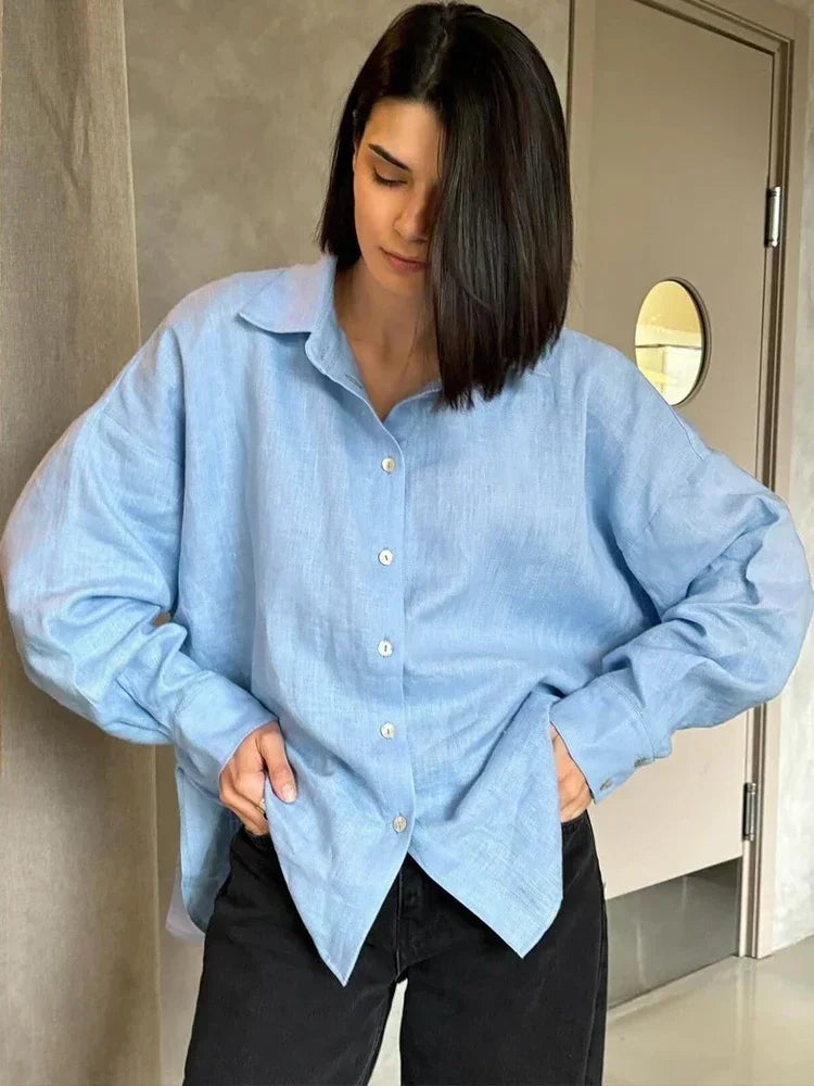 Women's Oversized Blouse - Summer Tops for Women