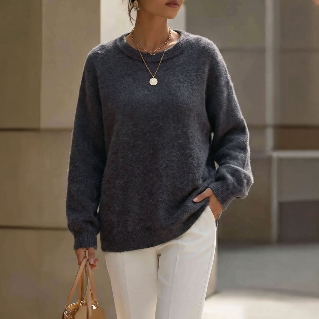 Women's Oversized Fluffy Mink Sweater