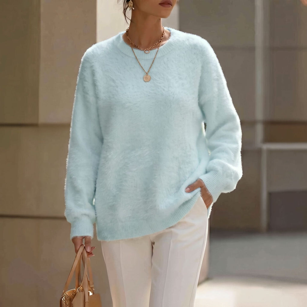 Women's Oversized Fluffy Mink Sweater