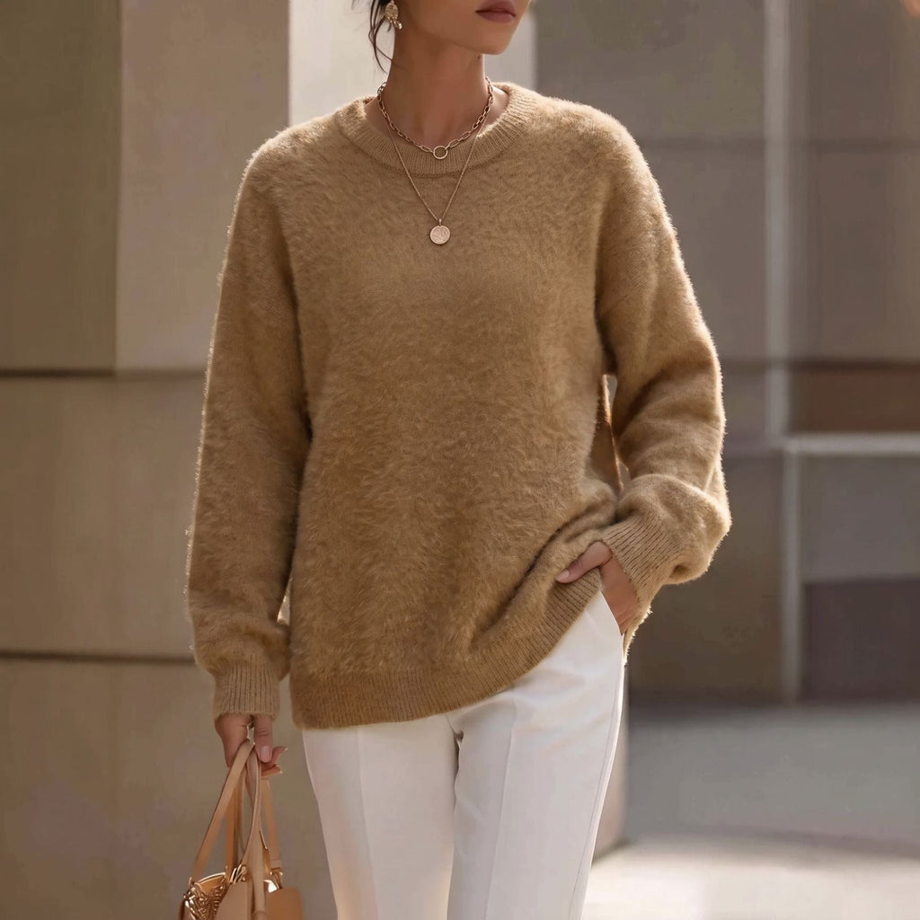 Women's Oversized Fluffy Mink Sweater
