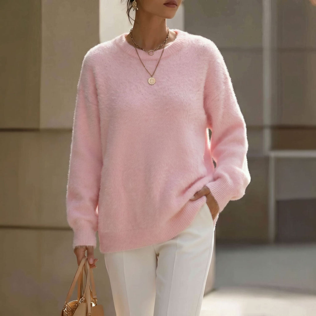 Women's Oversized Fluffy Mink Sweater