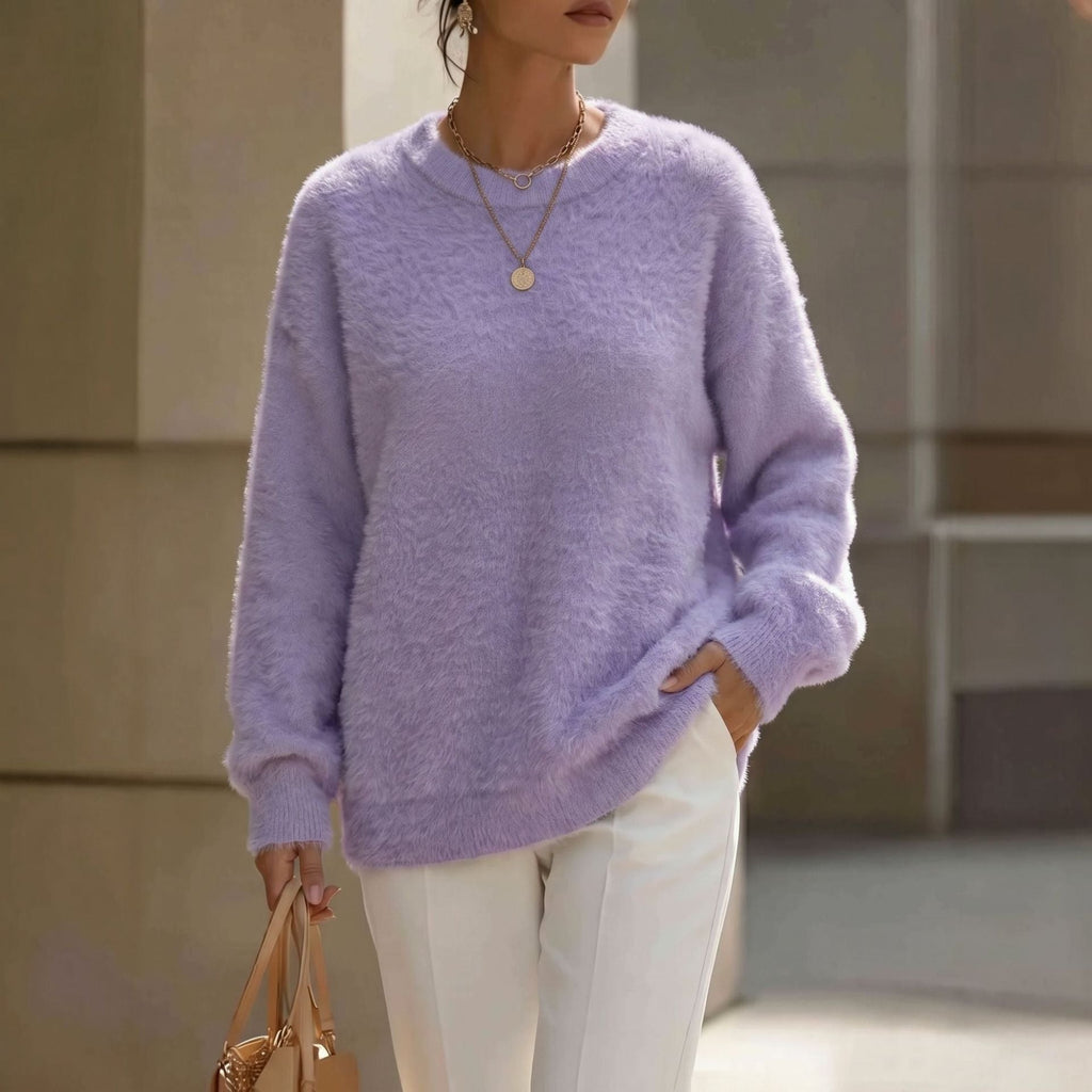 Women's Oversized Fluffy Mink Sweater