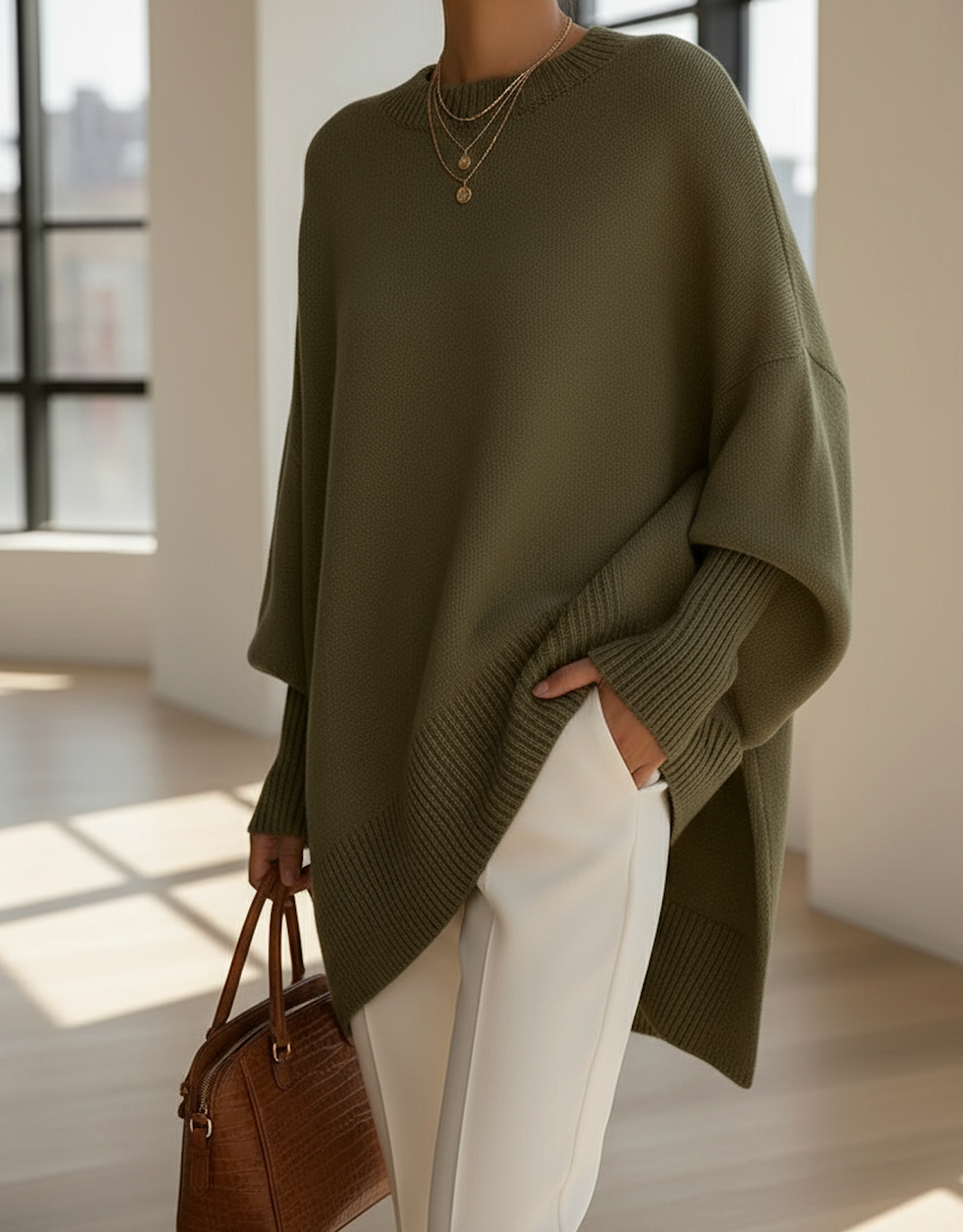 Women's Oversized Knitted Sweater