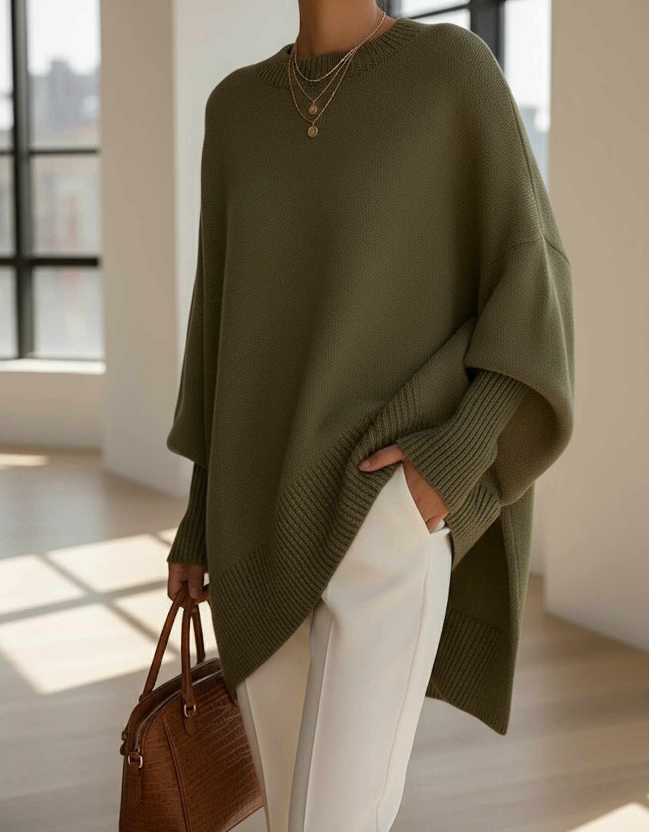 Women's Oversized Knitted Sweater