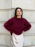 Women's Oversized Mohair Blend Sweater