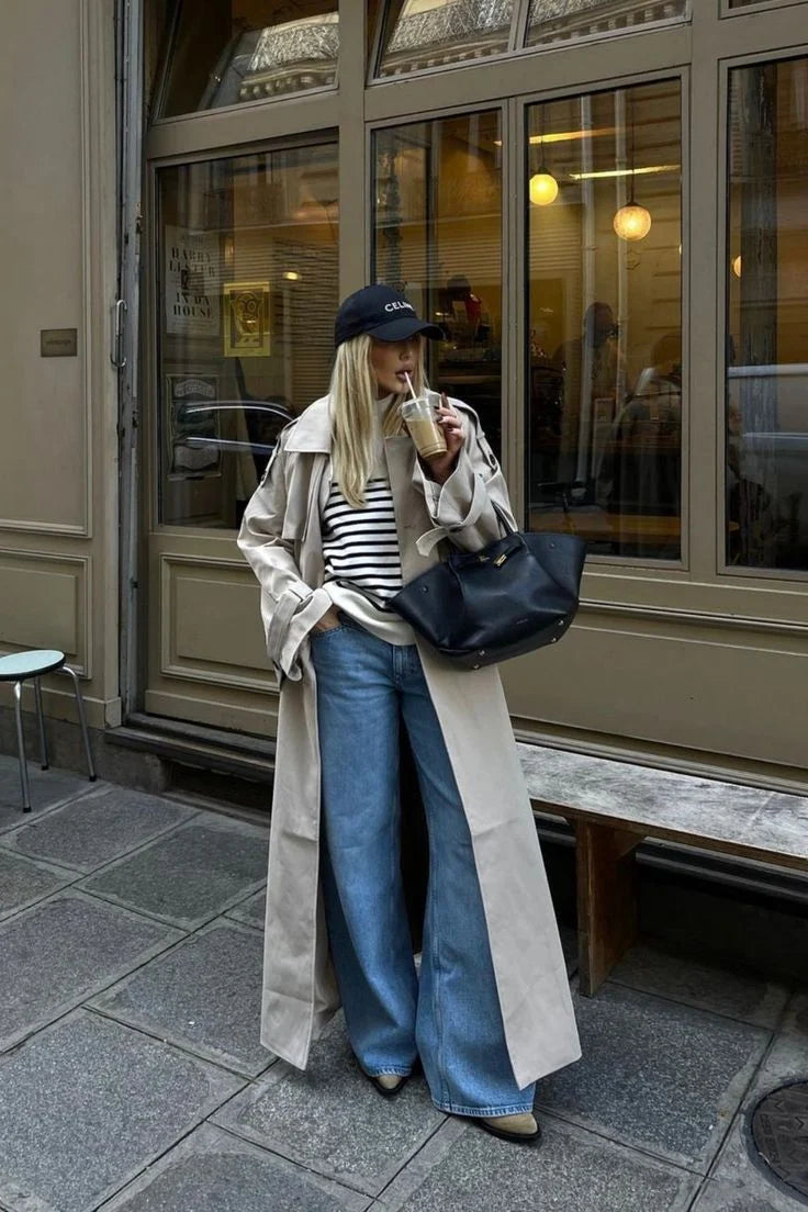 Women's Oversized Reversible Trench Coat