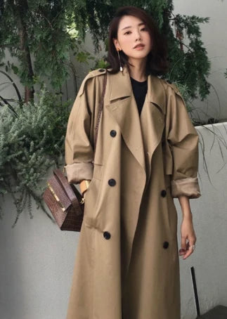 Women's Oversized Reversible Trench Coat