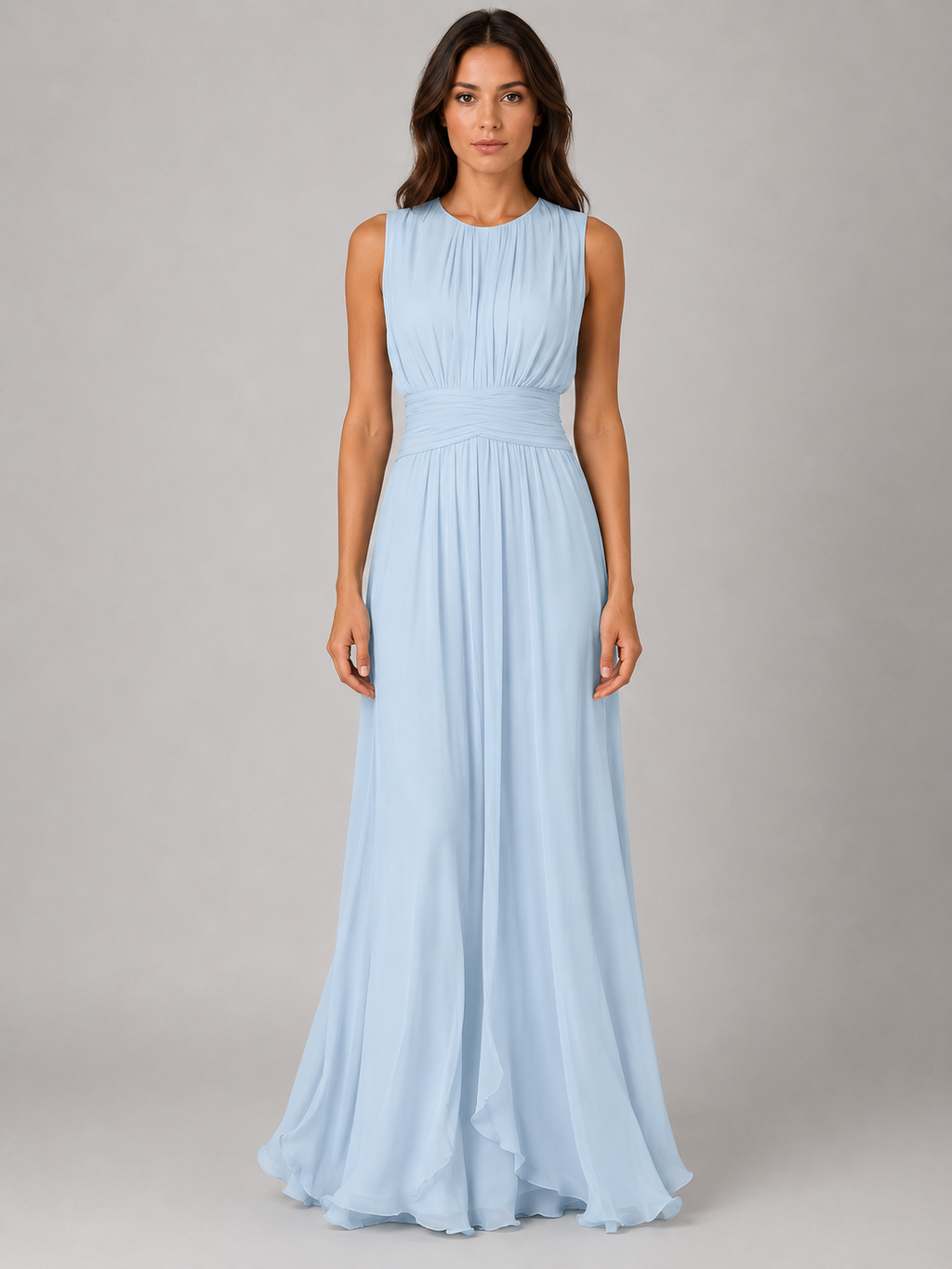 Women's Pleated Maxi Dress for Summer and Formal Occasions