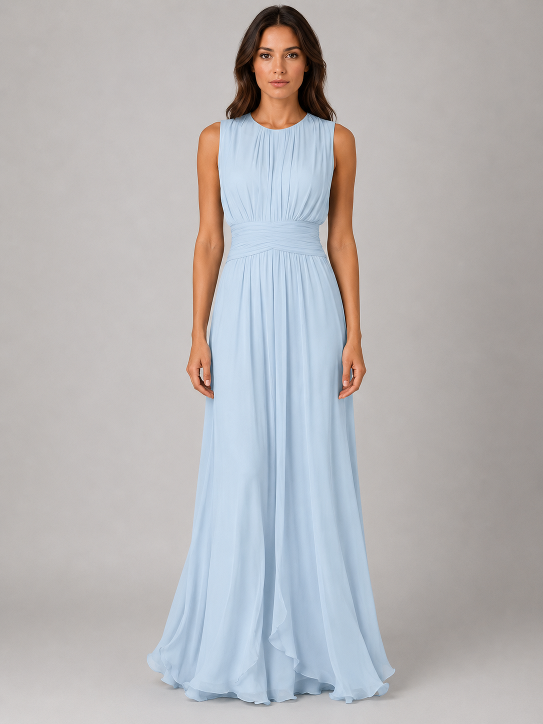 Women's Pleated Maxi Dress for Summer and Formal Occasions
