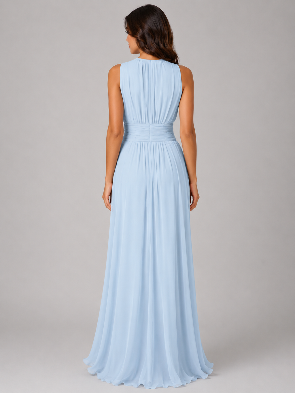 Women's Pleated Maxi Dress for Summer and Formal Occasions