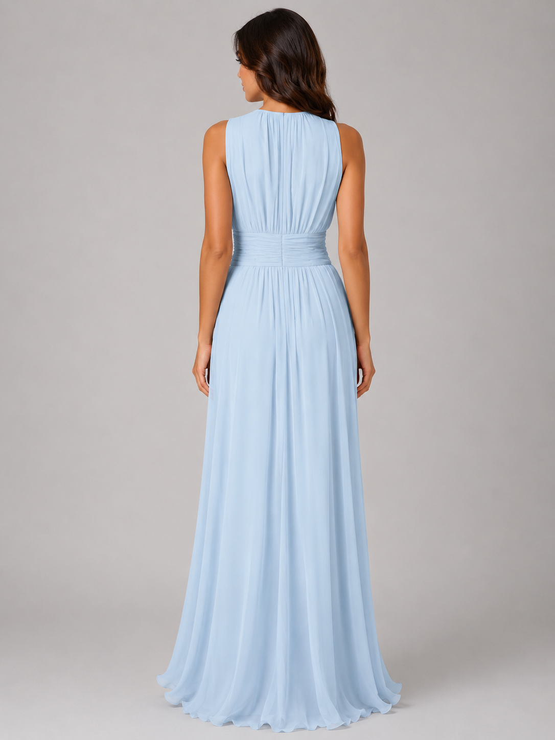 Women's Pleated Maxi Dress for Summer and Formal Occasions