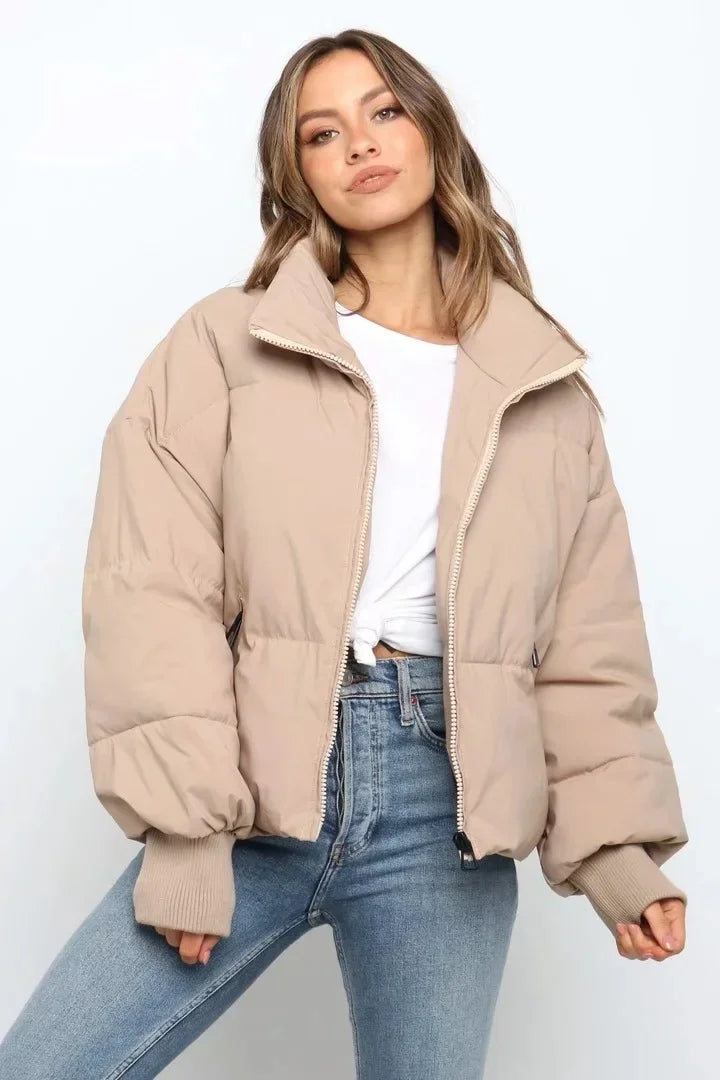 Women's Quilted Puffer Jacket for Winter Coats