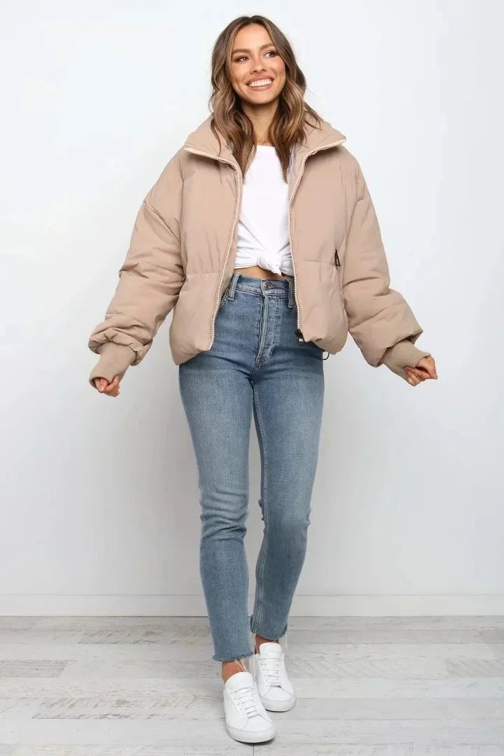 Women's Quilted Puffer Jacket for Winter Coats