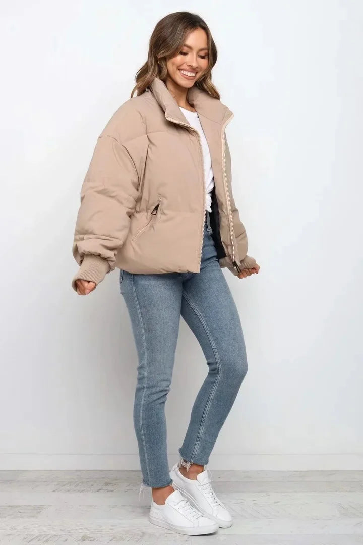 Women's Quilted Puffer Jacket for Winter Coats