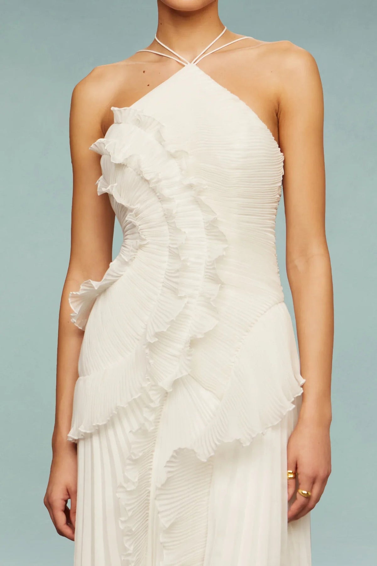 Women's Ruffle Maxi Dress for Summer Formal Events