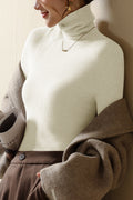 Women's Seamless High Neck Knit Top