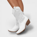 Women's Side Zipper Cowgirl Boots