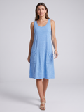 Women's Sleeveless Dress with Pockets