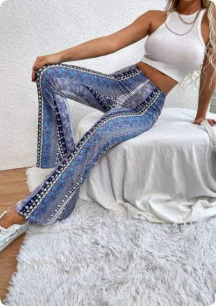 Women's Slim Fit Printed Pants