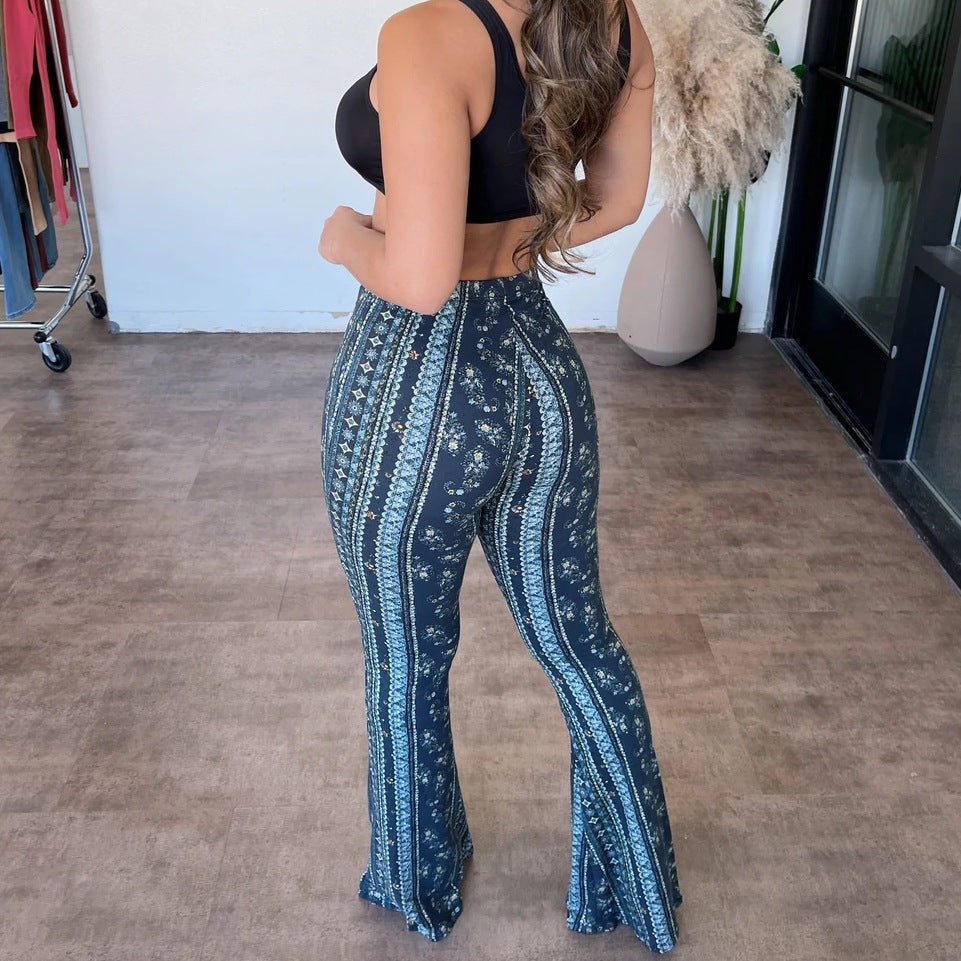 Women's Slim Fit Printed Pants