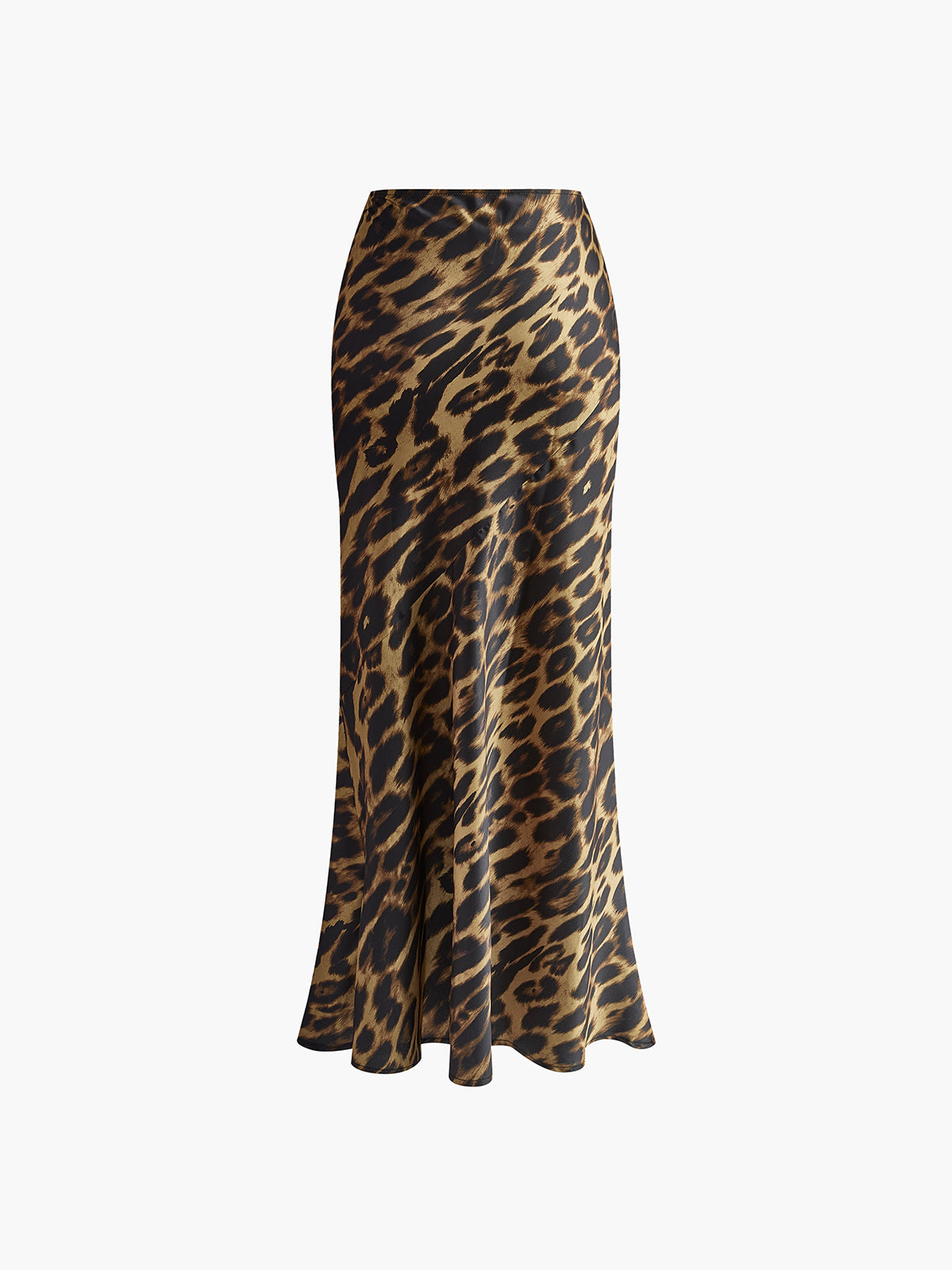 Women's Slim Leopard Print Maxi Skirt