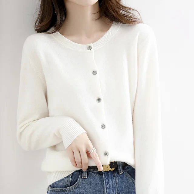 Women's Soft Button Cardigan