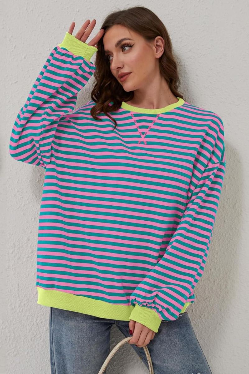Women's Striped Sweatshirt
