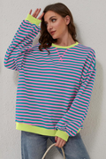 Women's Striped Sweatshirt
