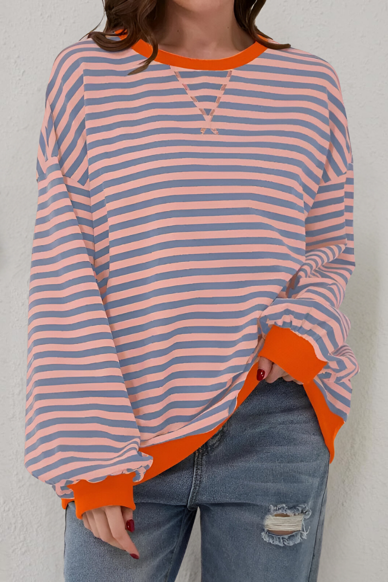Women's Striped Sweatshirt