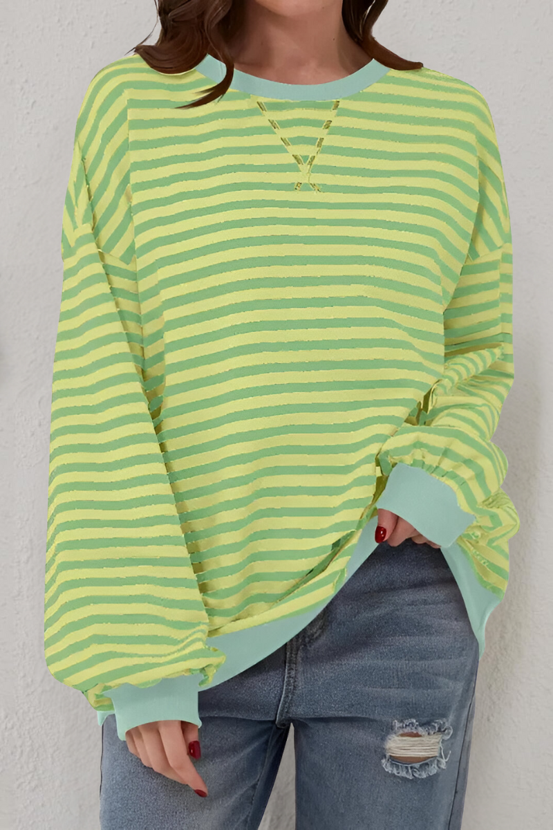 Women's Striped Sweatshirt