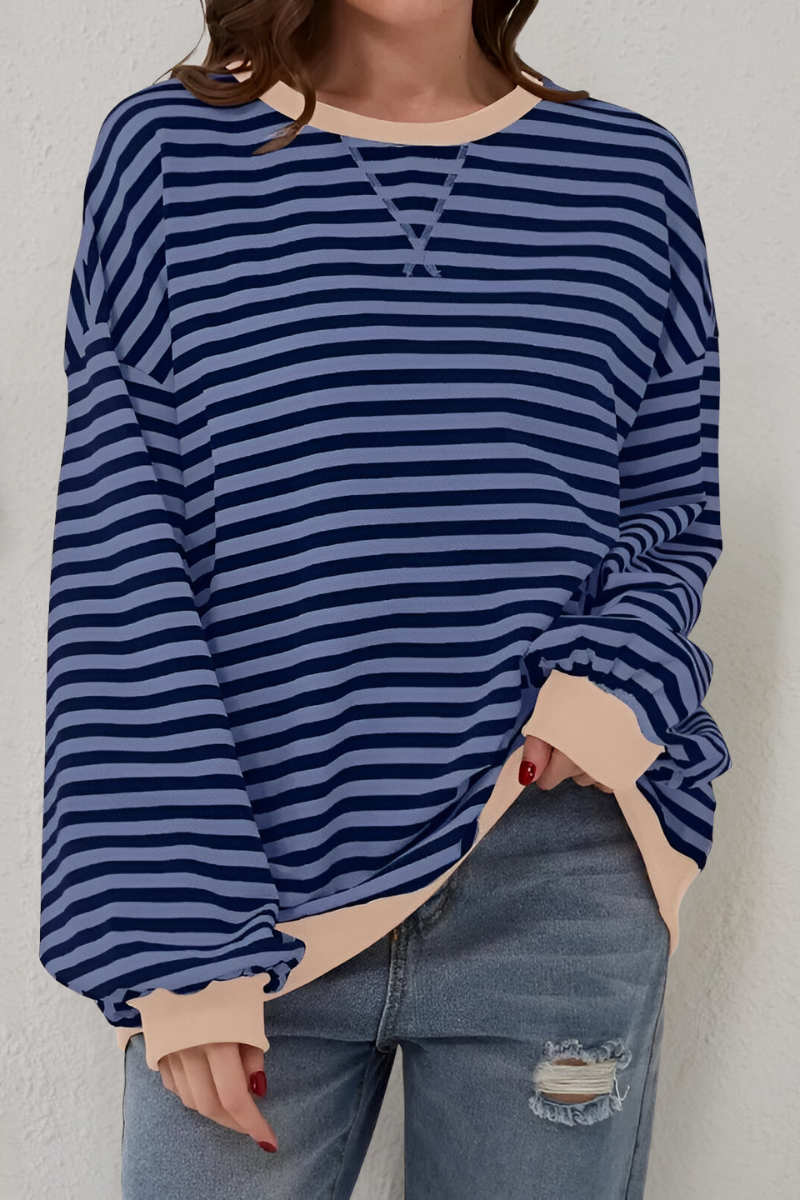 Women's Striped Sweatshirt