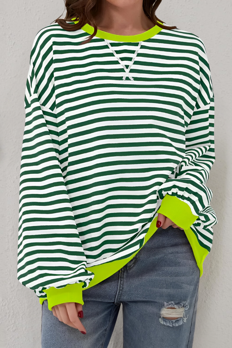 Women's Striped Sweatshirt