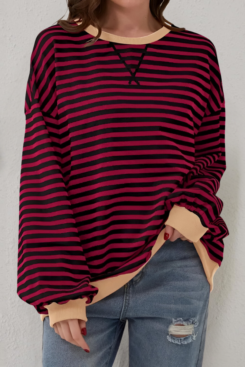 Women's Striped Sweatshirt