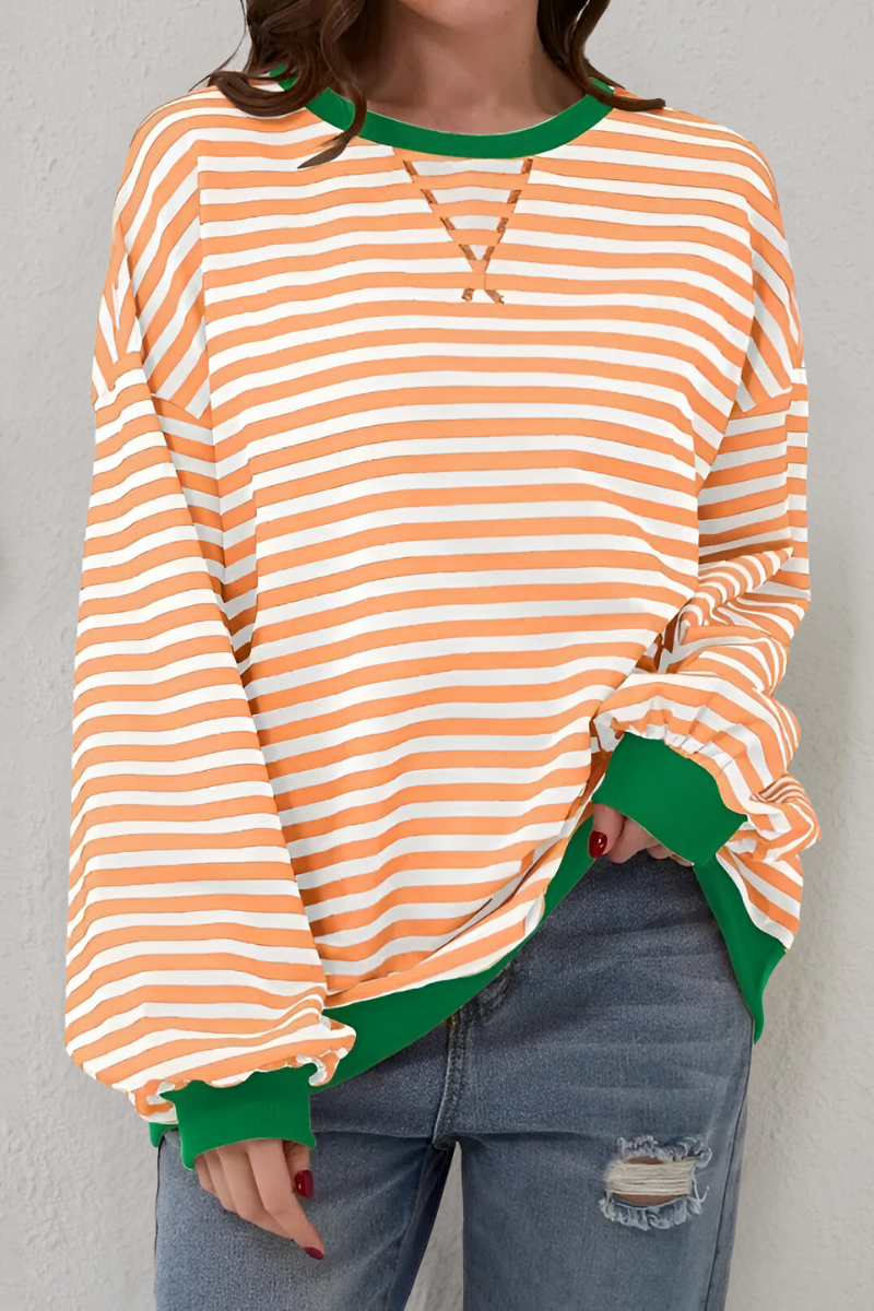 Women's Striped Sweatshirt