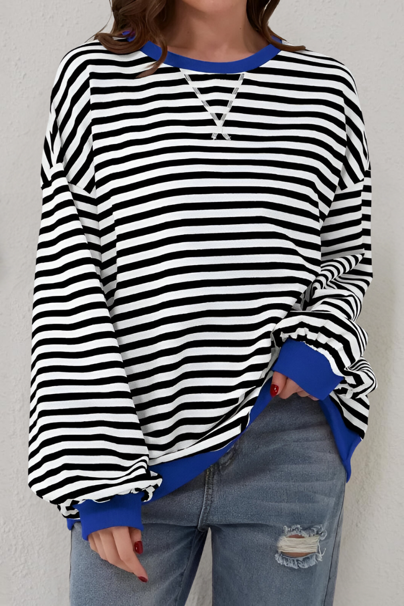 Women's Striped Sweatshirt