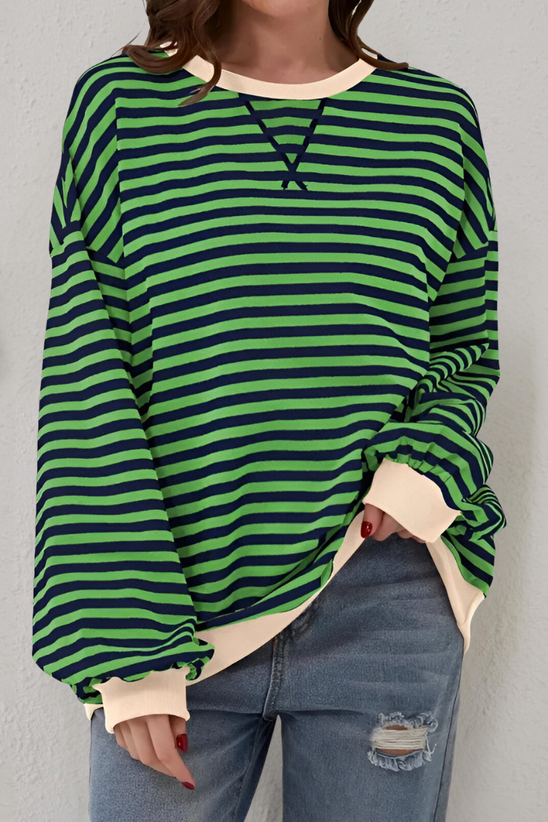 Women's Striped Sweatshirt
