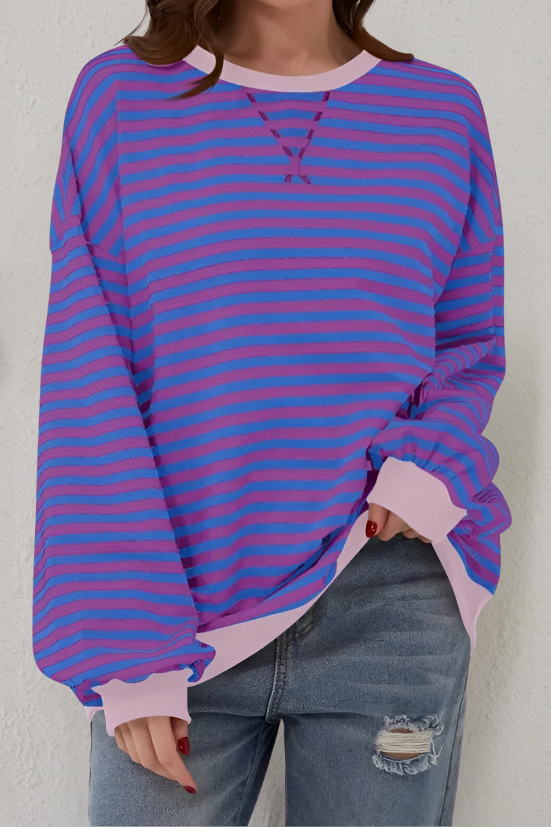 Women's Striped Sweatshirt