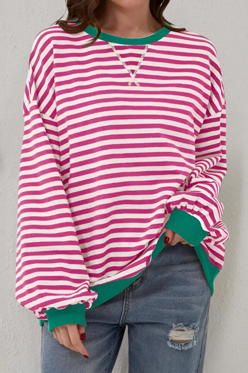 Women's Striped Sweatshirt