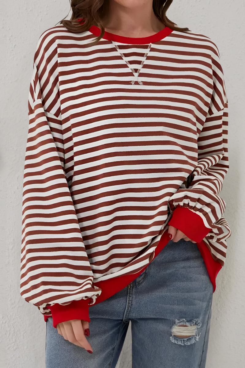 Women's Striped Sweatshirt