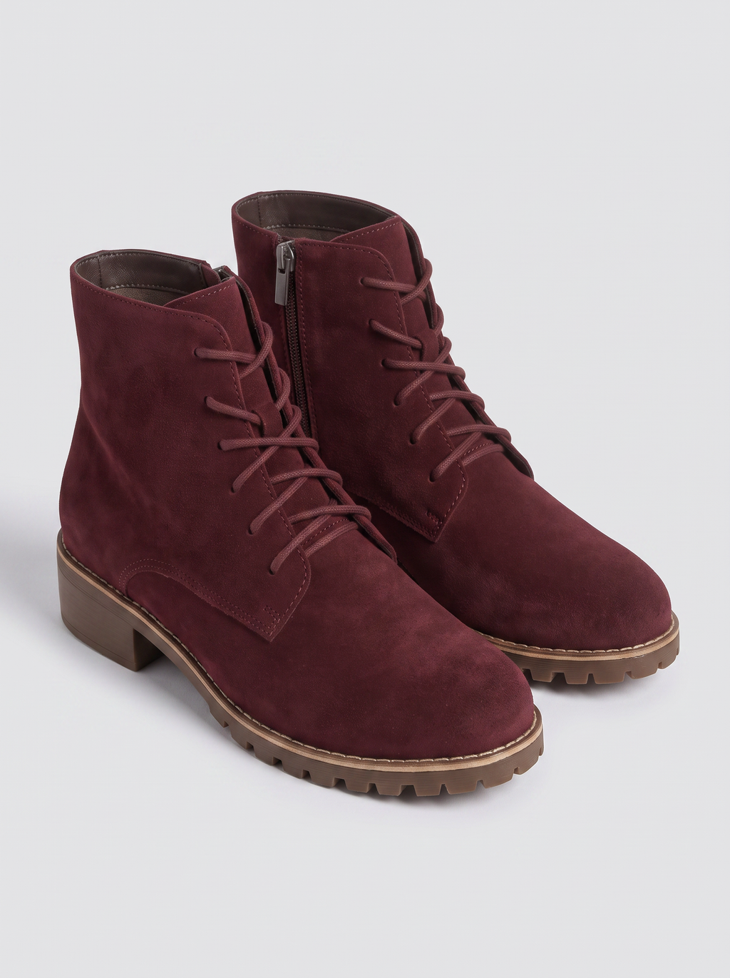 Women's Suede Round Toe Martin Boots