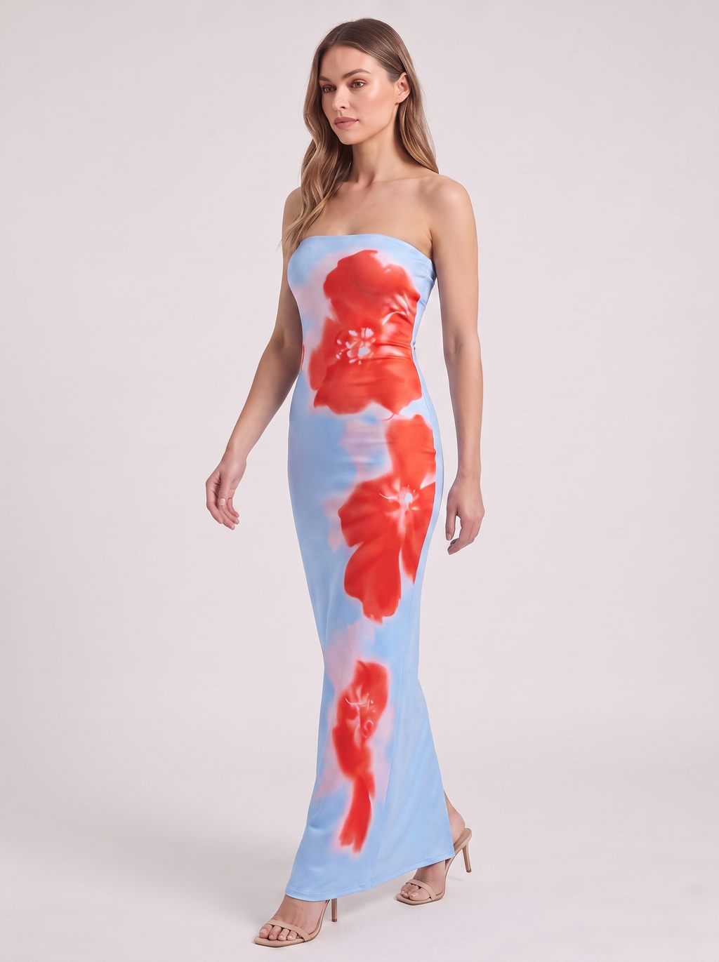 Women's Summer Maxi Dress with Slim Slit Design